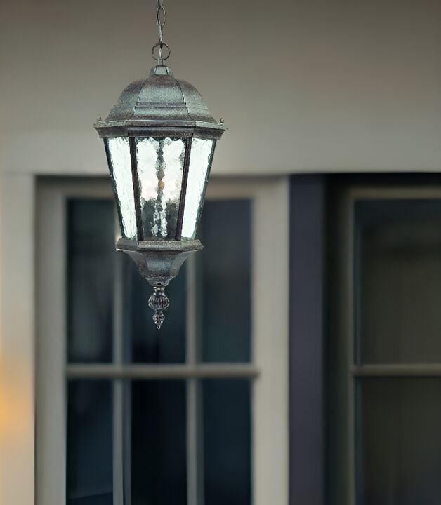 Two-Light Carousel Lantern Hanging Light for Indoor or Outdoor Spaces