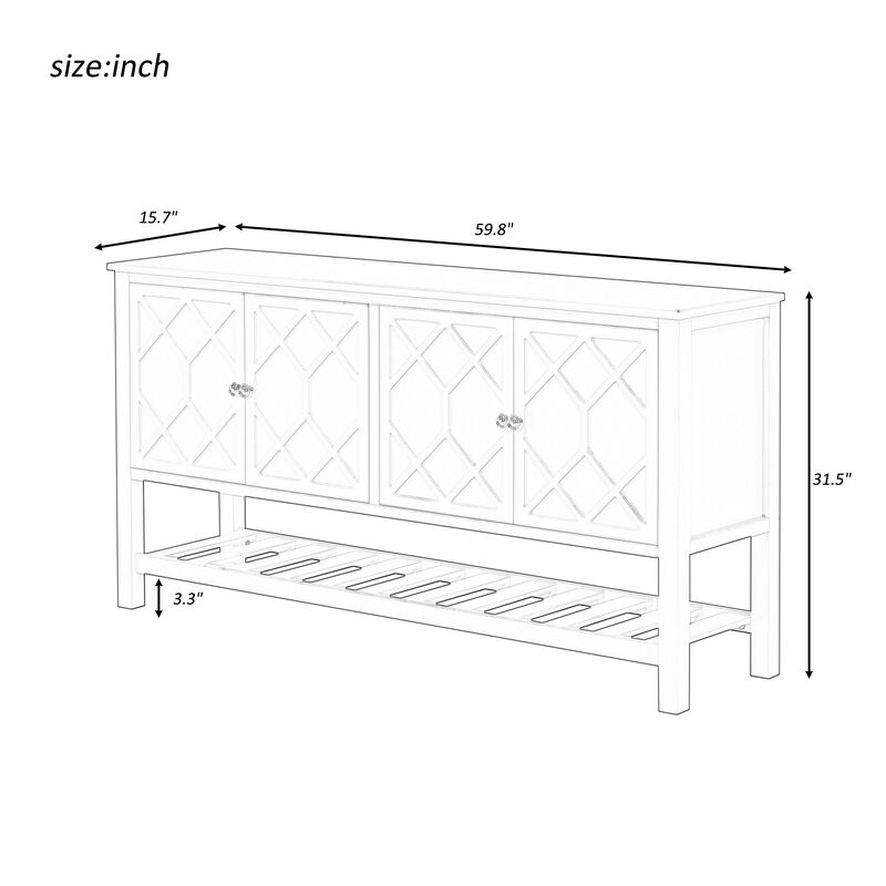 Merax Storage Cabinet Entryway Table