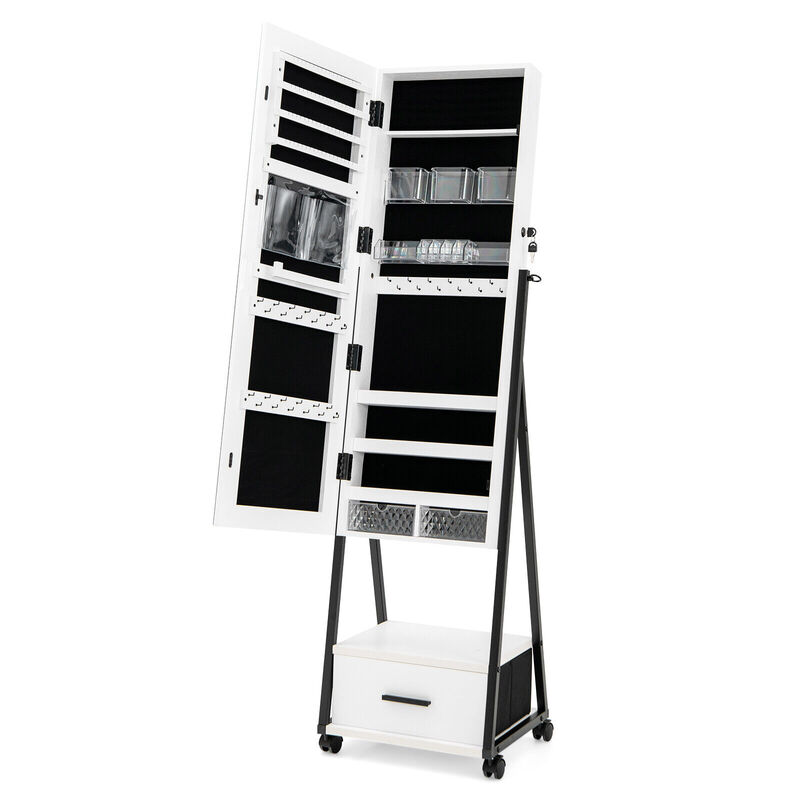 Jewelry Cabinet with Full Length Mirror