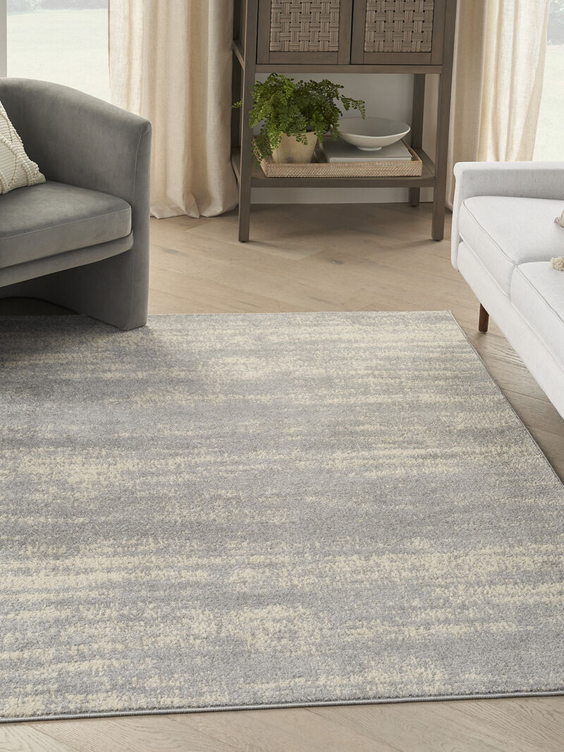 Nourison Essentials NRE03 Gray/Beige 6' x 9' Rug