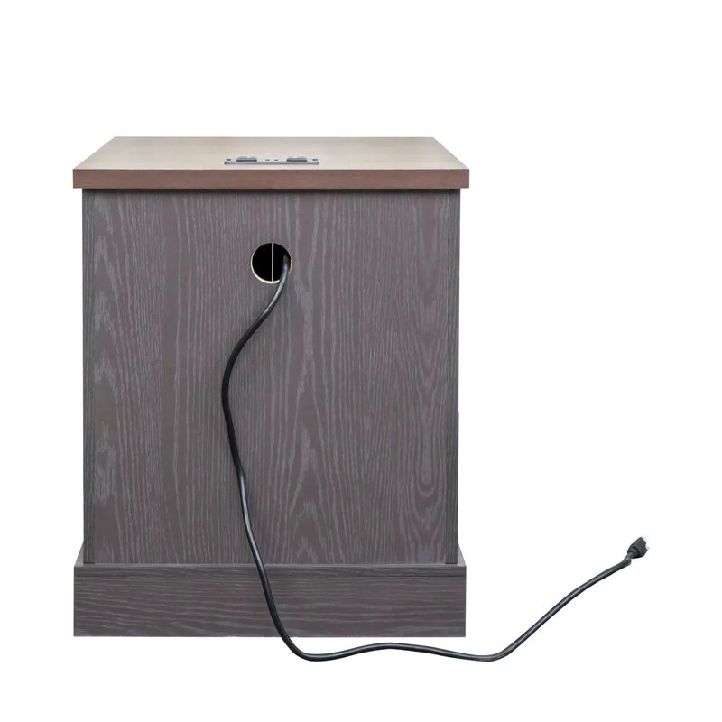 Merax Versatile Side Table End Table with Charging Statio