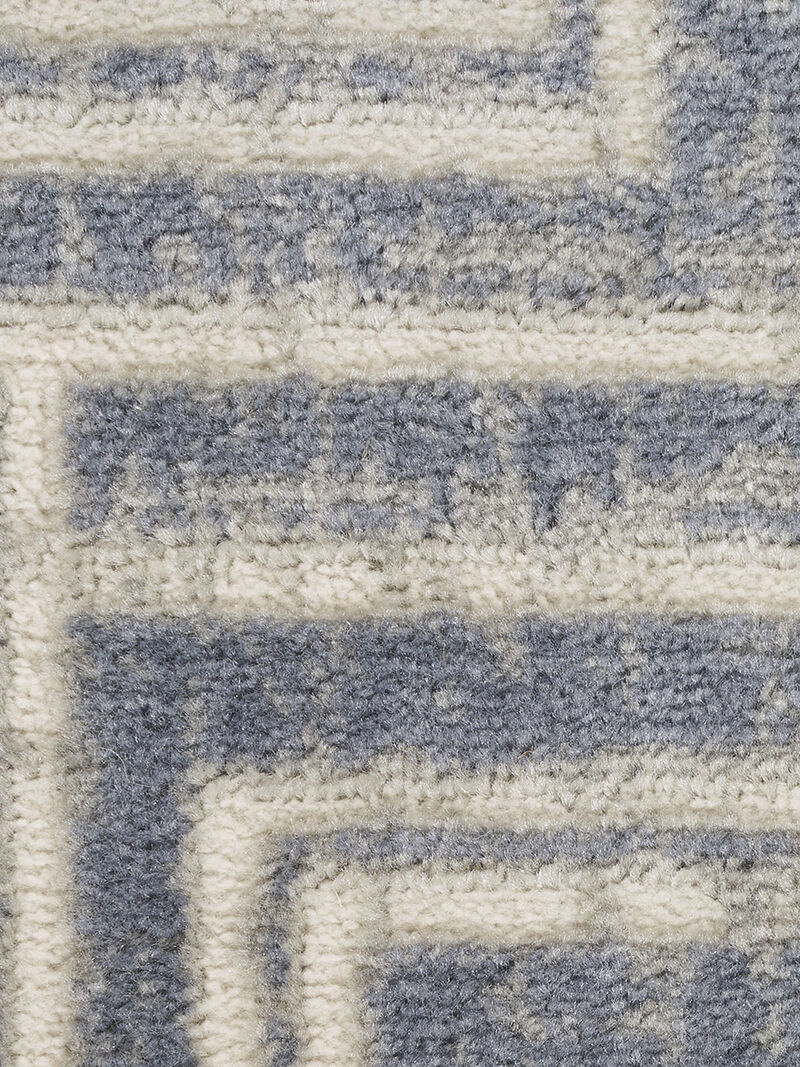 Serenity Home SRH04 Blue/Ivory 2'2" x 7'6" Rug image number 5