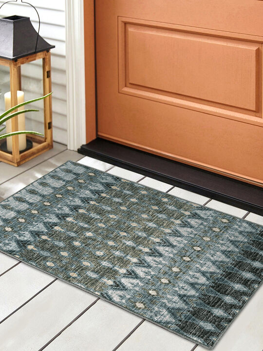 Brisbane BR1 Mineral Blue 3' x 5' Rug