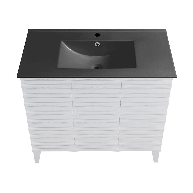 Cascade 36" Freestanding Bathroom Vanity with Sink Top image number 2