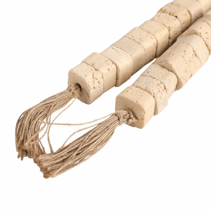 26" Travertine Beaded Garland image number 4