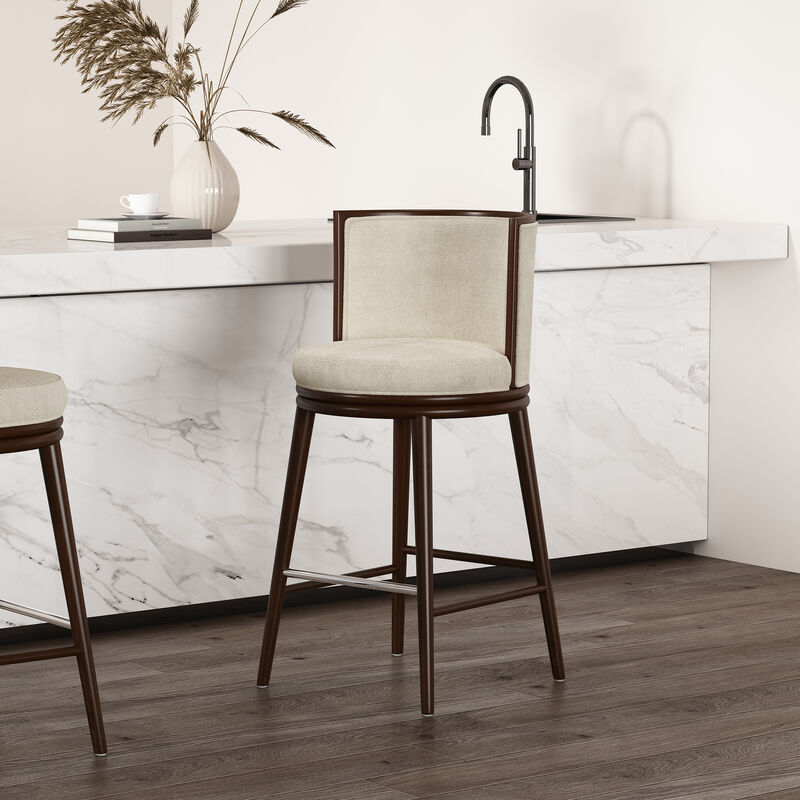 Evalyn Cream Bar Stool image number 0