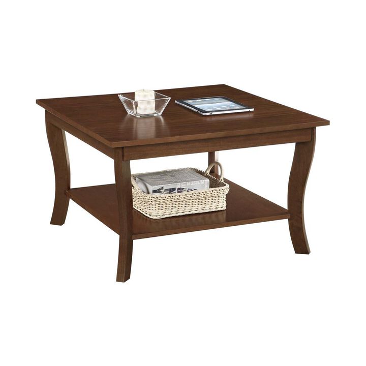 Convenience Concepts American Heritage Square Coffee Table, Espresso