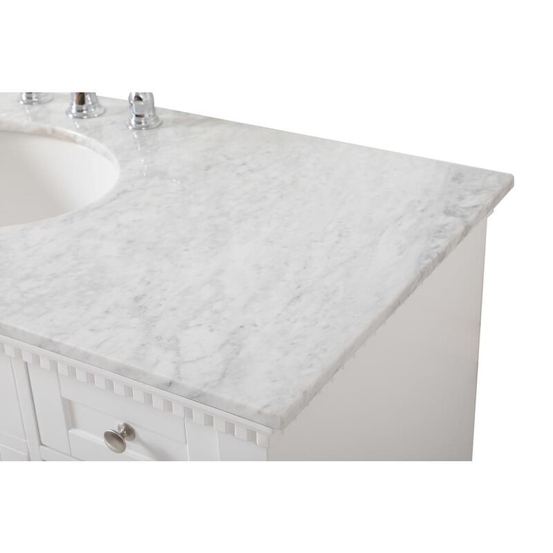 Elegant Kitchen and Bath 48 inch Single bathroom vanity in  White
