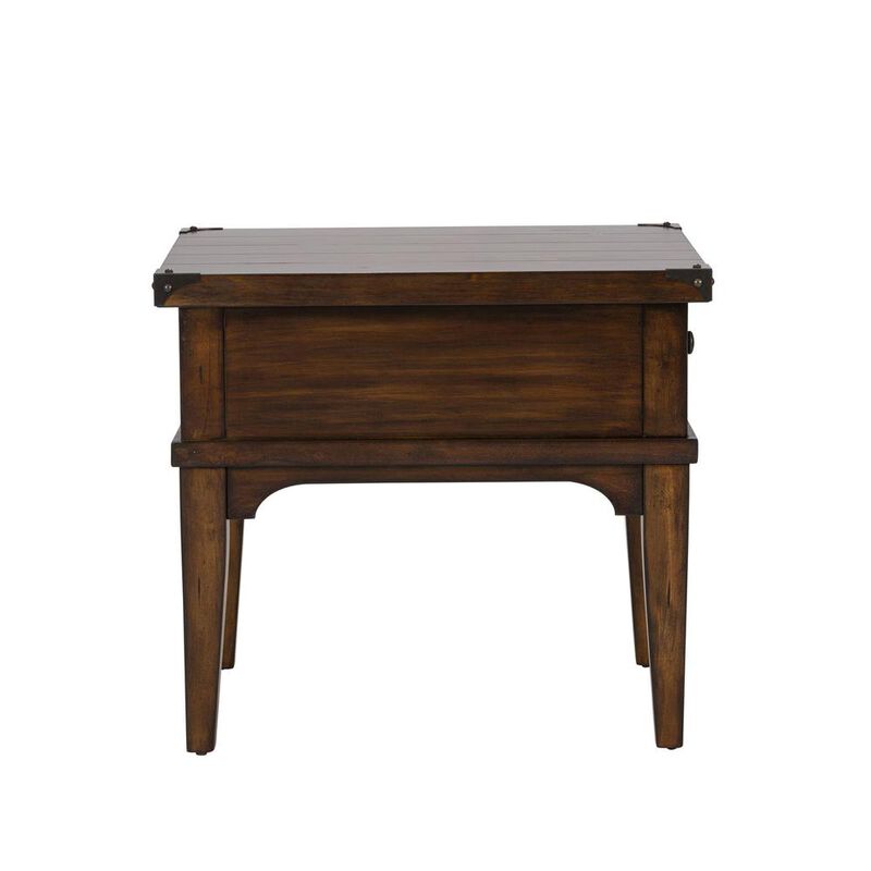 Liberty Furniture Aspen Skies End Table in Russet Brown image number 3
