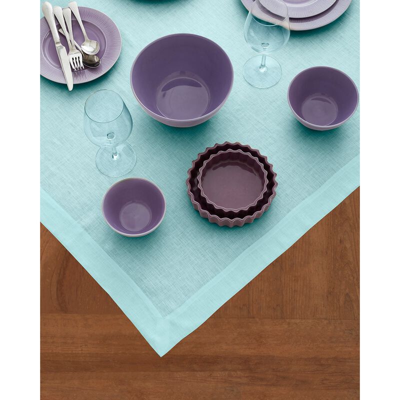 Solino Home Fete 100% Linen Table Throw &ndash; Handcrafted, Machine Washable, Perfect for Holiday and Everyday Dining