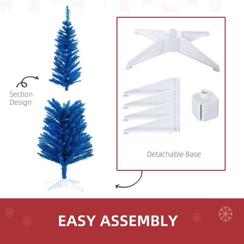 BreeBe 5FT Decorated Pencil Christmas Tree with 294 Tips image number 6