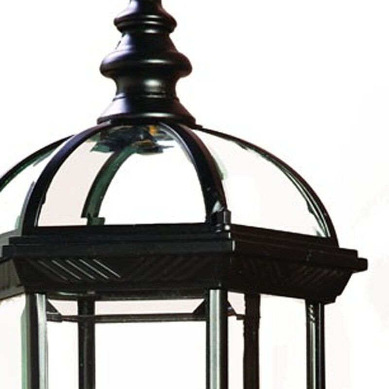 Homezia Matte Black Cylindrical Lantern Wall Light