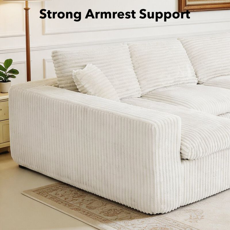 Nespfe Modular U-Shaped Compressed Sectional Sofa image number 2
