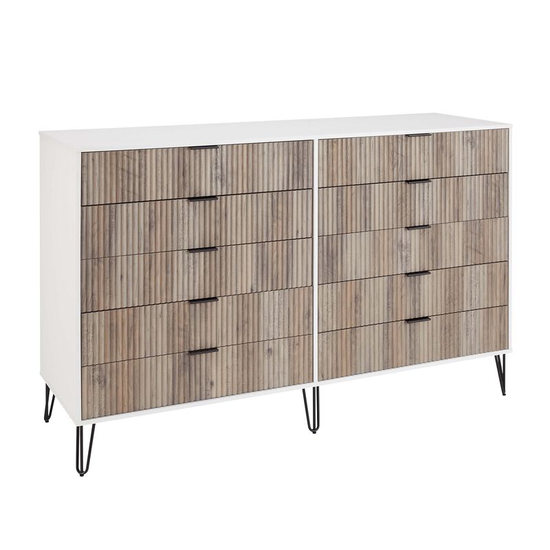 Dumbo Dresser in White and Gray