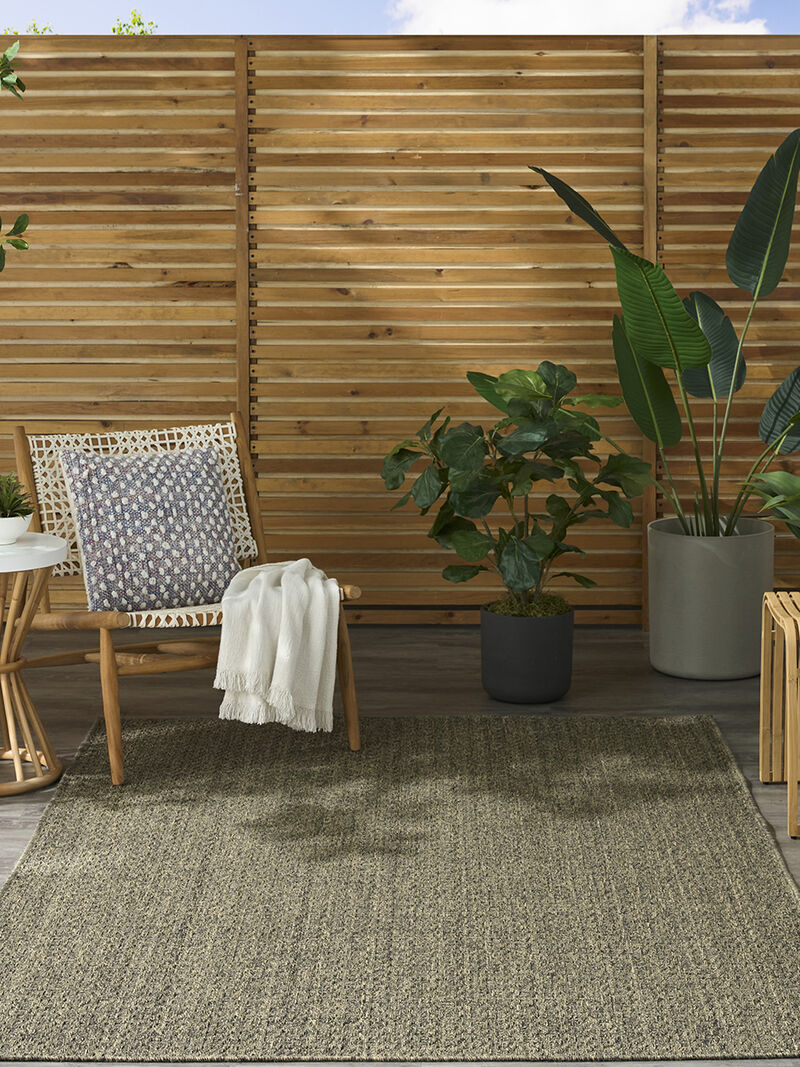 Tulum TLM02 Olive 5'3" x 7' Rug