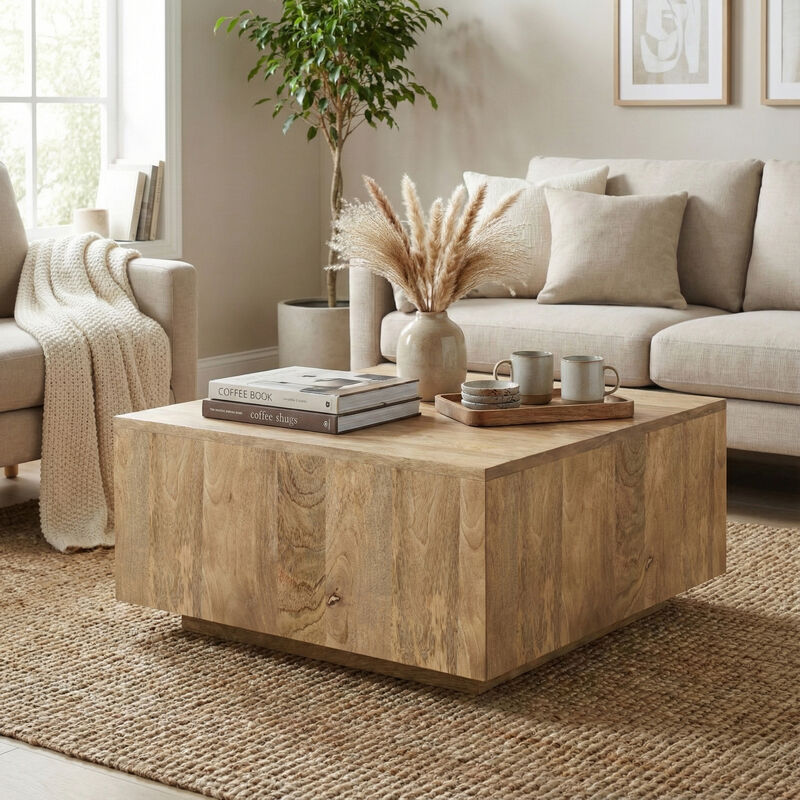 Simpli Home Lockhart Square Coffee Table image number 1