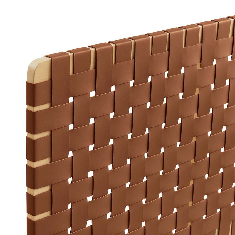 Sparta Weave Vegan Leather Full Headboard image number 5