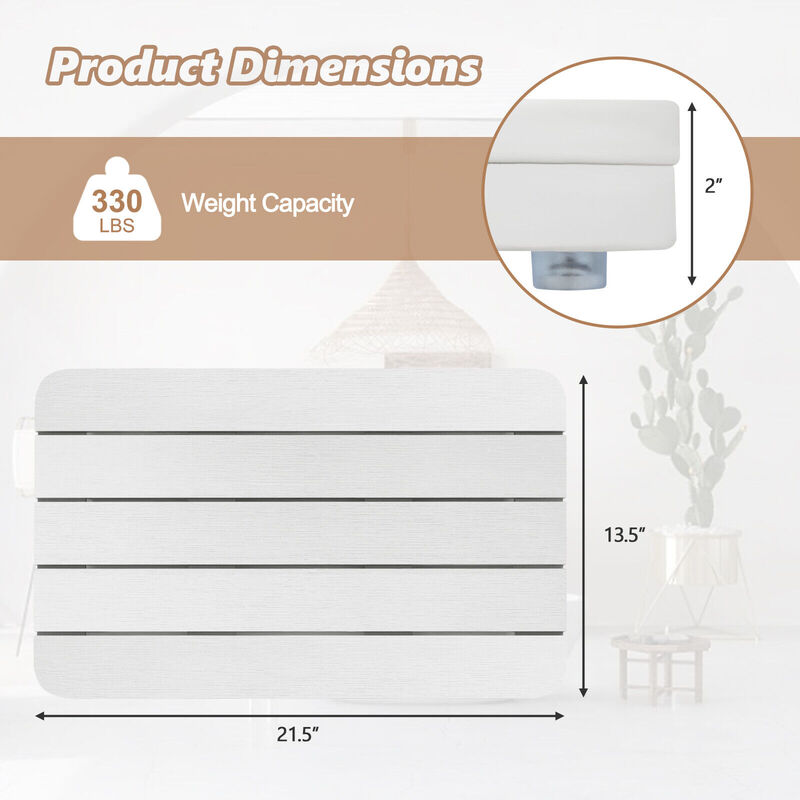 Waterproof HIPS Spa Shower Mat for Bathroom with Non Slip Foot Pads