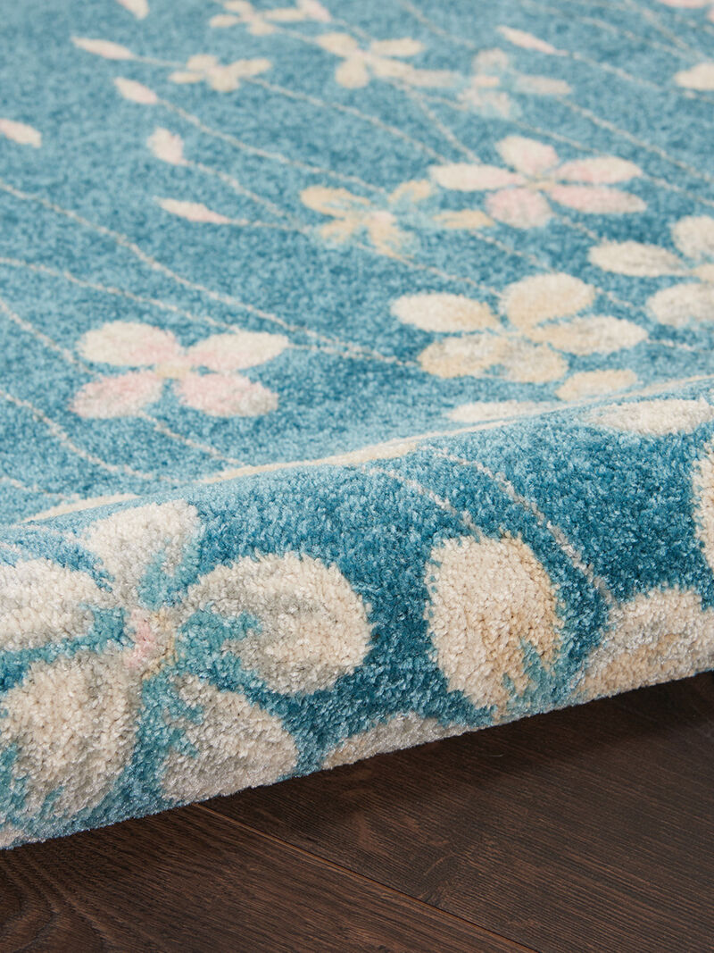 Tranquil TRA04 Turquoise 6' x 9' Rug