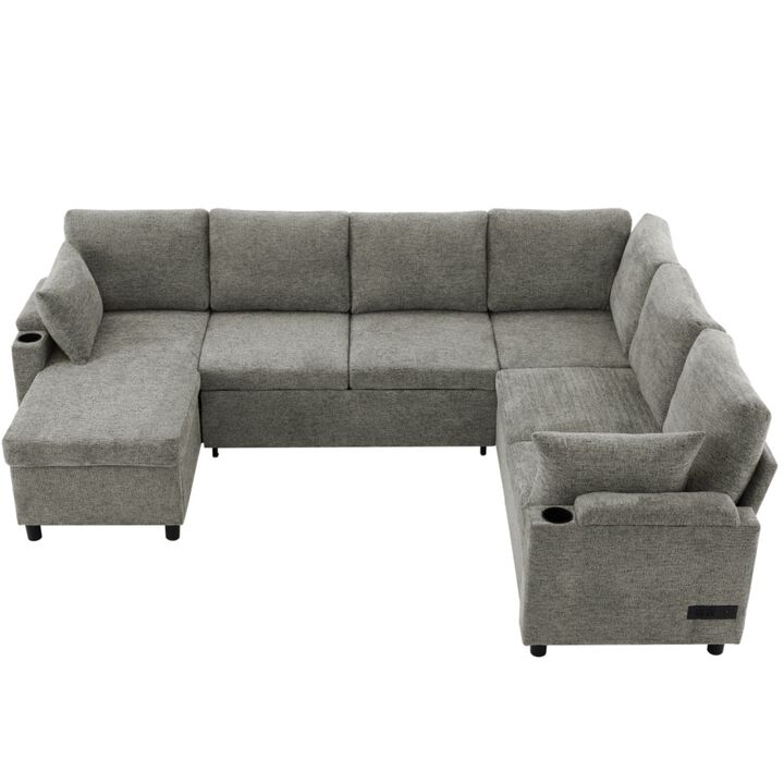 Zornug  Convertible L-Shaped Sectional Sofa Bed