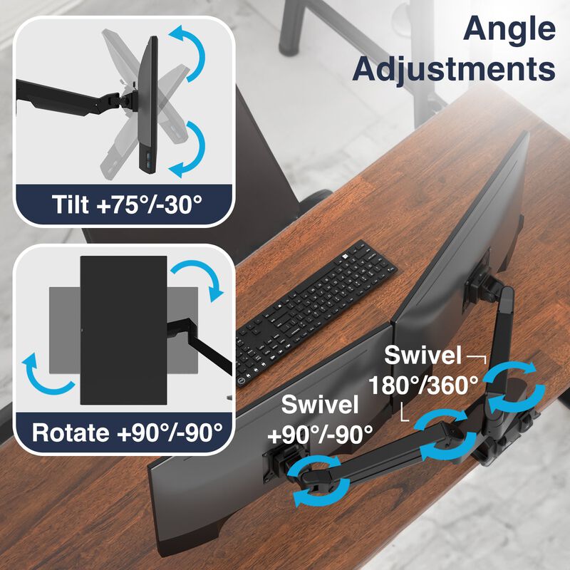Desky Dual Monitor Arm image number 4