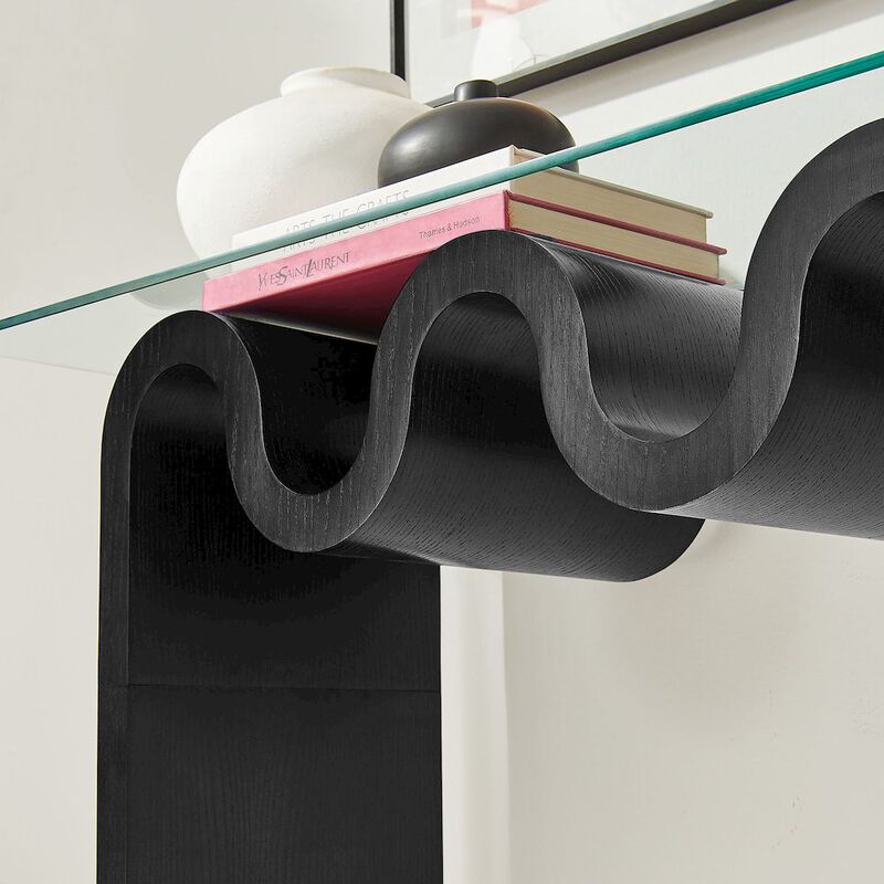 Ondine Glass Top 50" Console Table image number 8
