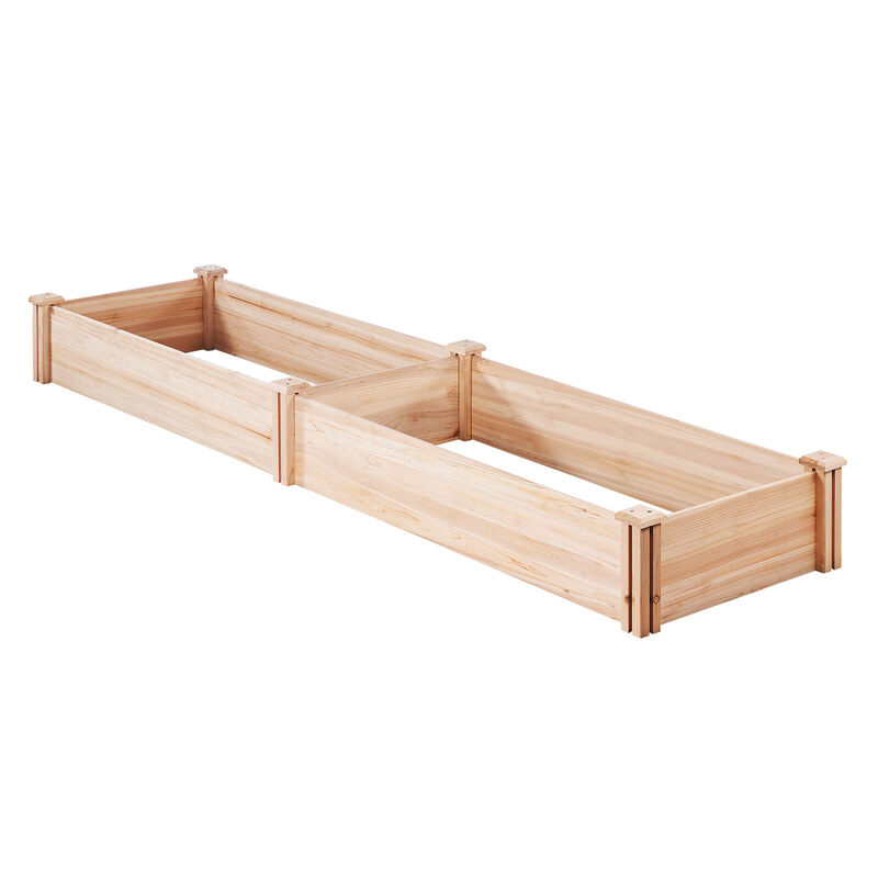 Wooden Raised Garden Bed for Vegetables, Herbs, and Flowers in Backyard or Patio