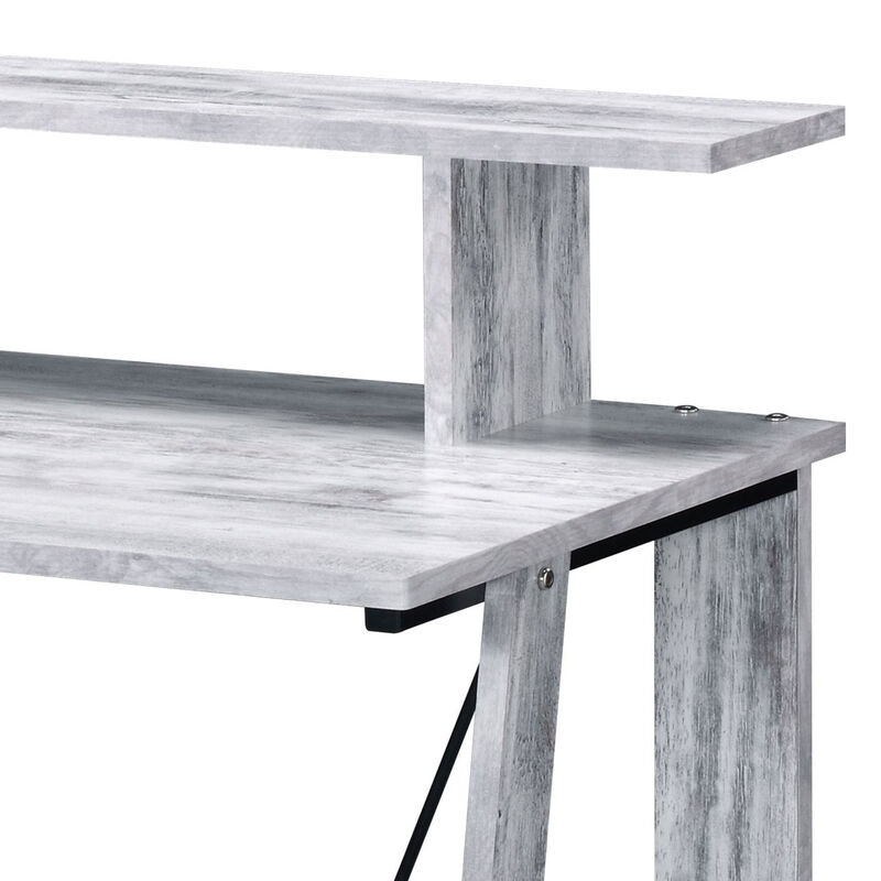 GOODSILO Stylish Modern Writing Desk with Charging Station and Storage Compartments for Home Office Organization image number 4