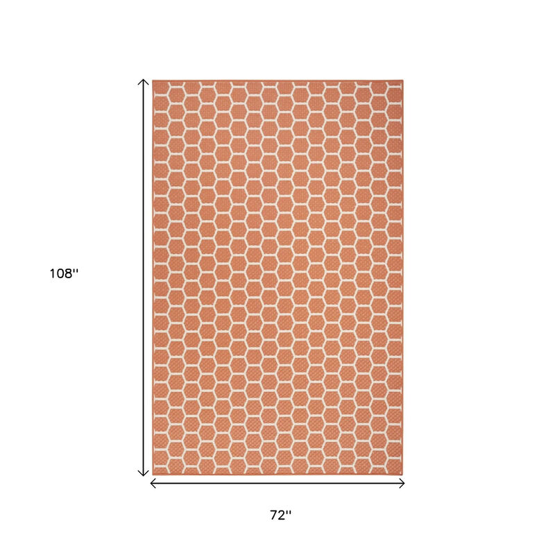 HomeRoots Geometric Indoor Outdoor Area Rug image number 6