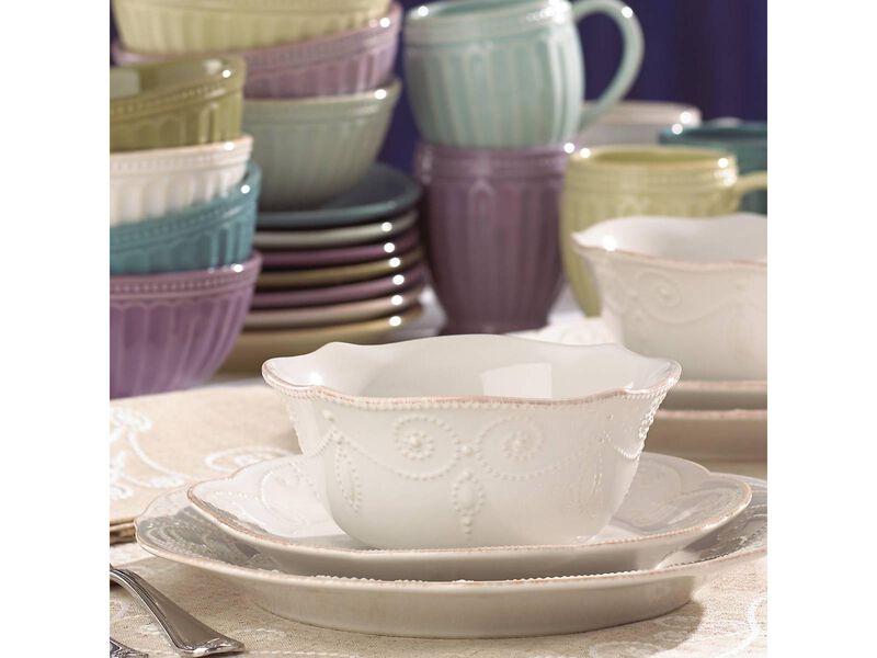 Lenox French Perle Serving Bowl, White image number 1