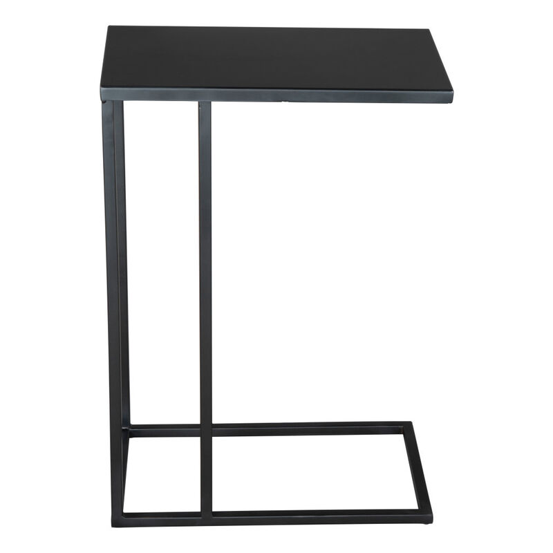 HomeRoots 24" Black Iron Abstract End Table image number 3