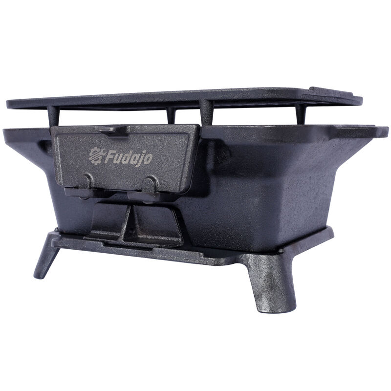 Streamdale Oval Cast Iron Grill Outdoor Charcoal Grill & Skillet image number 6