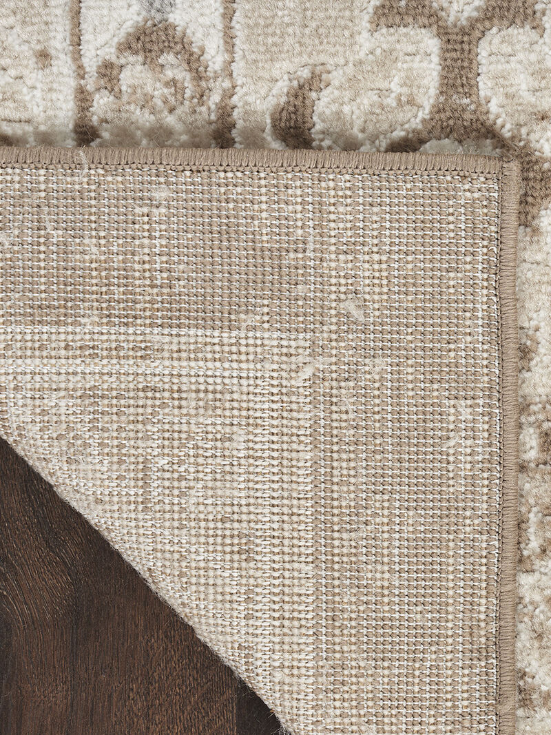 Serenity Home SRH01 Ivory/Mocha 5'3" x 7'3" Rug image number 1