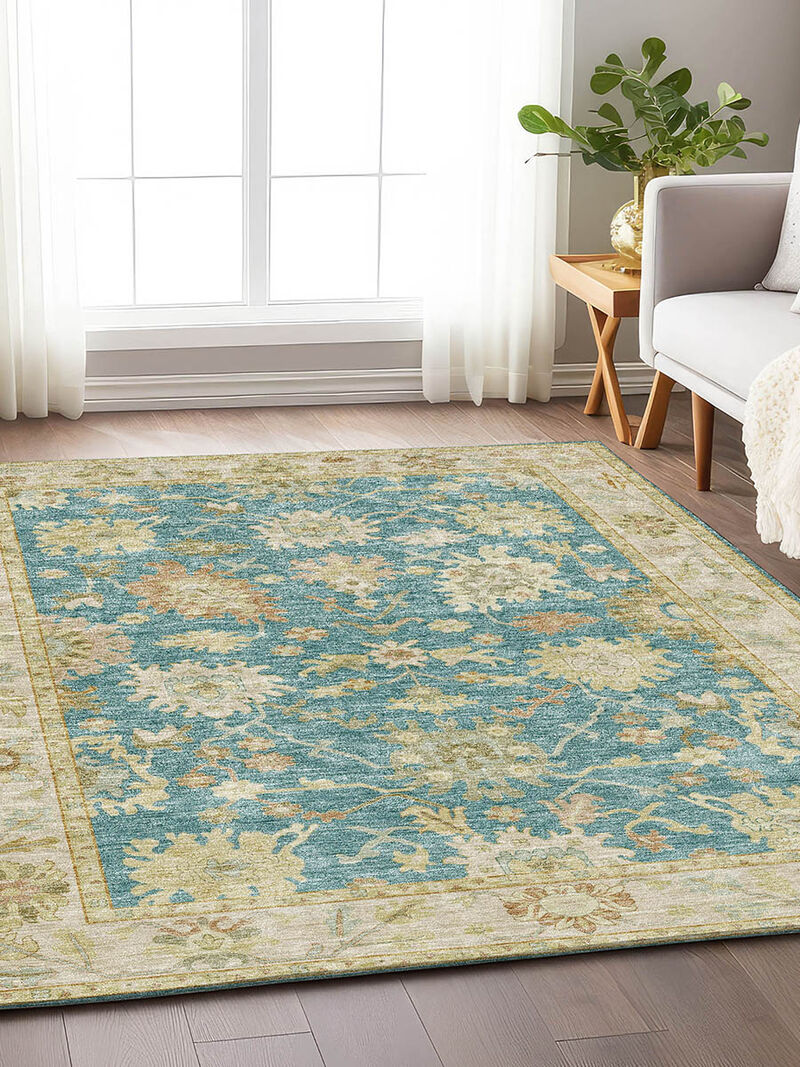 Hatay HY2 Teal 10' x 14' Rug