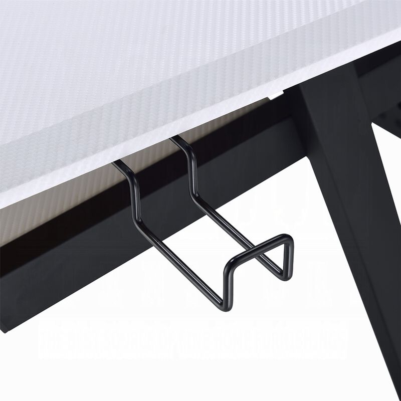 Vion 71 Inch Music Producer Desk for Computer, White, Keyboard Tray