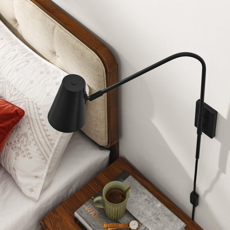 Modway EEI-6532-BLK Faye Metal Wall Sconce, Black image number 5