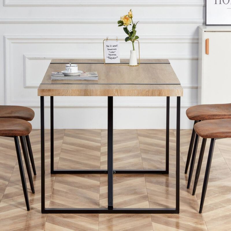 Dwifix Industrial Rectangular Dining Table image number 1