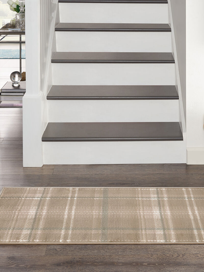 Grafix GRF03 Taupe 2'3" x 10' Rug