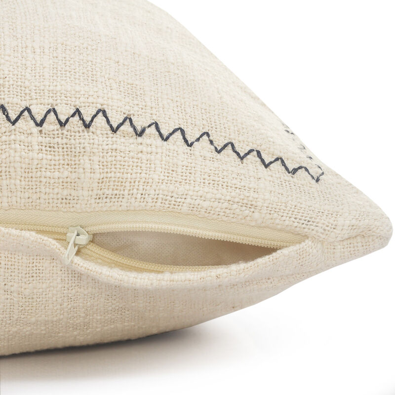 Premium Cotton Abstract Throw Pillow with Zipper – Perfect for Living Room or Bedroom