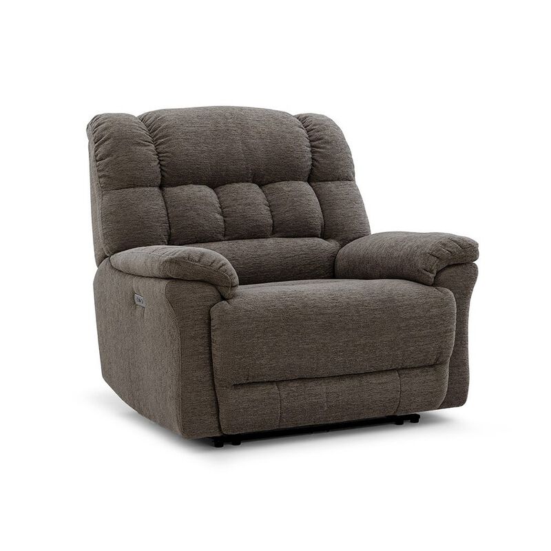Starlight Canyon Home Brown Power Recliner Chair Oversized with Electric Recline and USB Port