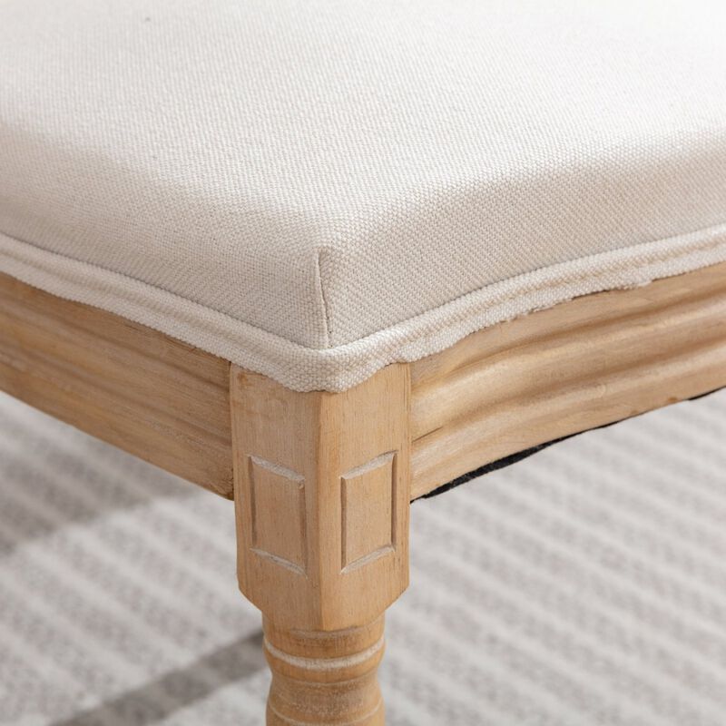 Streamdale Antique Linen Dining Chairs, Set of 2, Beige image number 9