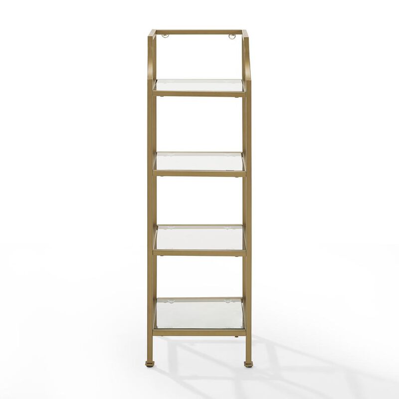 Crosley Furniture Aimee Short Etagere Soft Gold