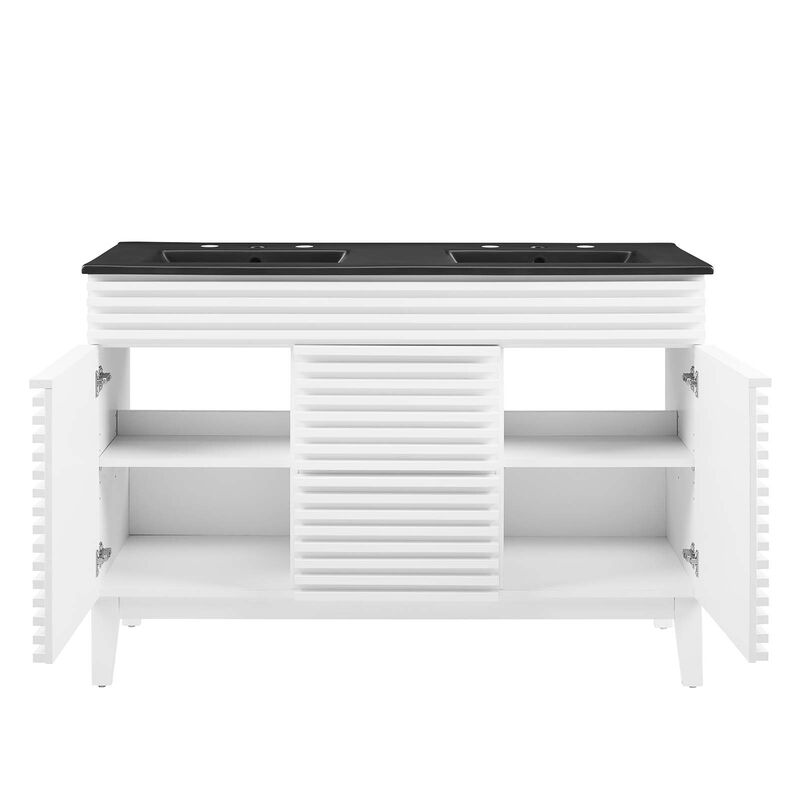 Render 48" Double Sink Bathroom Vanity image number 4