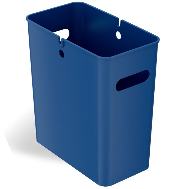 iTouchless 4.2 Gallon / 16 Liter SlimGiant Blue Wastebasket