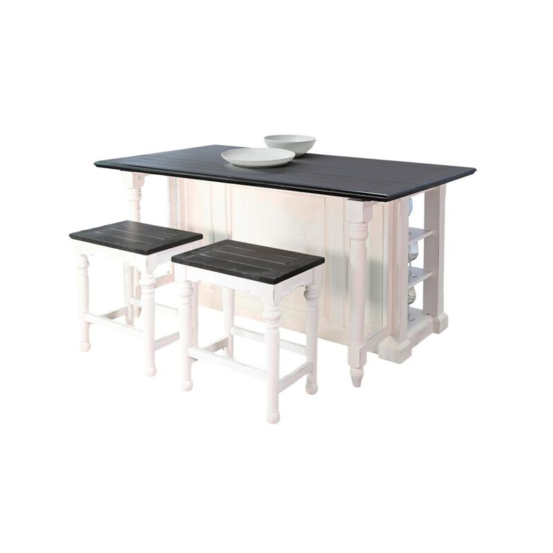 Sunny Designs Carriage House Kitchen Island Set with 13" Drop Leaf image number 0