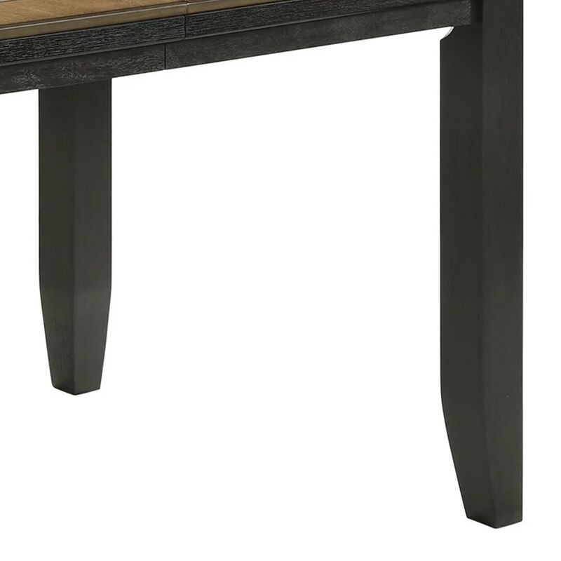 Woodlands 60-78 Inch Counter Height Dining Table, Extendable, Brown Wood