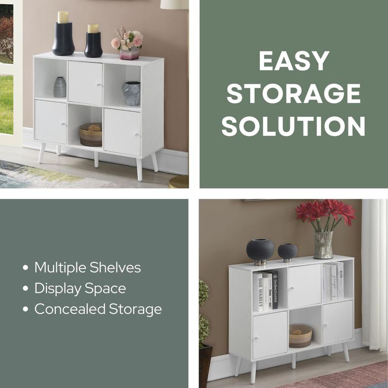 Convience Concept, Inc. Xtra Storage 3x2 3 Door Cabinet Console Table