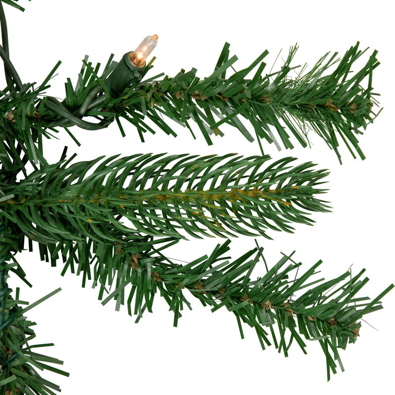 9' x 10" Pre-Lit Sierra Noble Fir Artificial Christmas Garland  Clear Lights image number 3