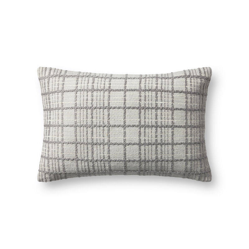 Liv PMH0064 Grey 13''x21'' Down Pillow by Magnolia Home by Joanna Gaines x Loloi