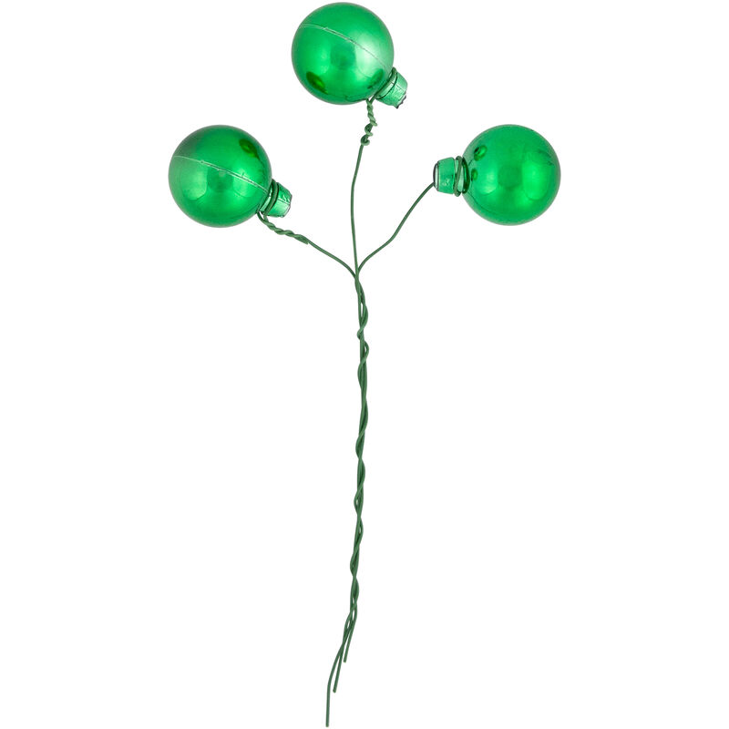 6.75" Green Shatterproof Ball Ornament Christmas Pick image number 5